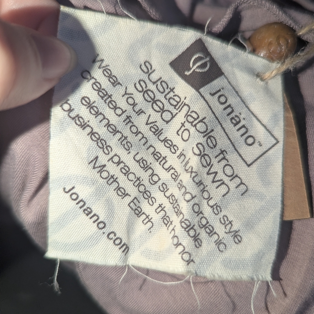S NWT Jonano Mauve Fin Top Sustainable Bamboo - Picture 6 of 7